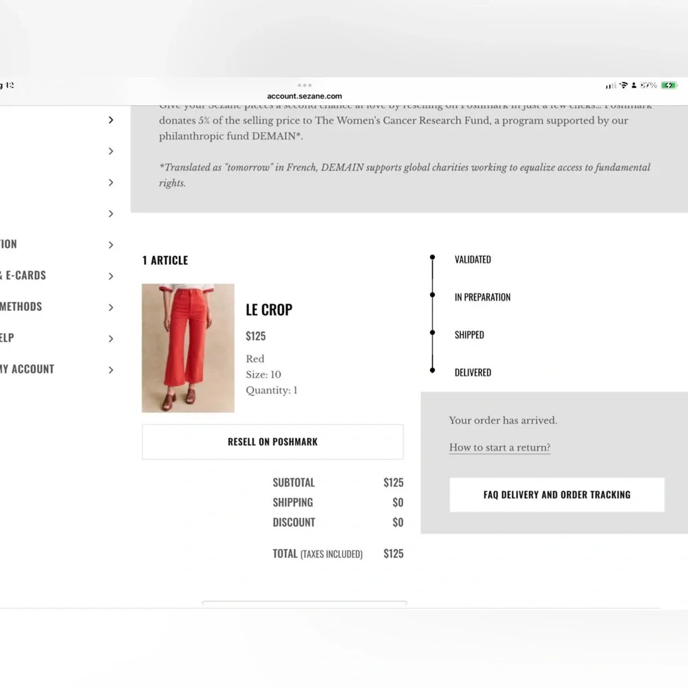 Sezane Le Crop COMING SOON - Picture 4 of 4